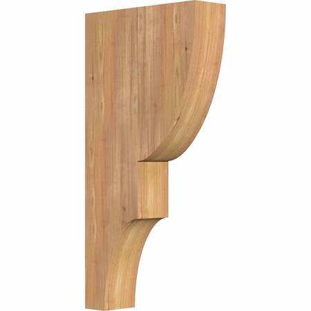 Ekena Millwork Ridgewood Smooth Corbel, Western Red Cedar, 3 1/2"W x 12"D x 24"H COR04X12X24RID00SWR